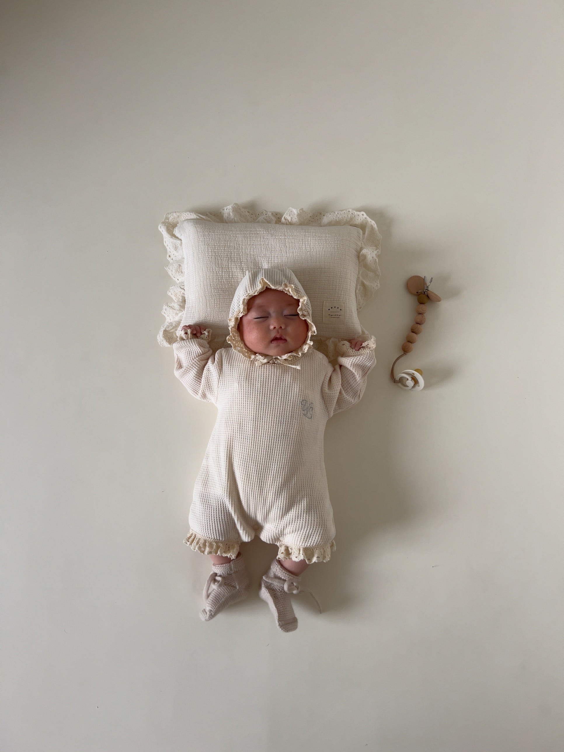 UL ORIGINAL：ニューボーンワッフルロンパースセット