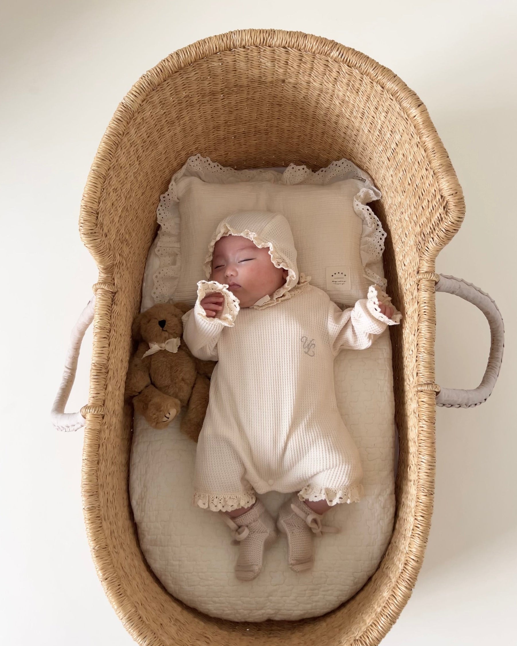 UL ORIGINAL：ニューボーンワッフルロンパースセット