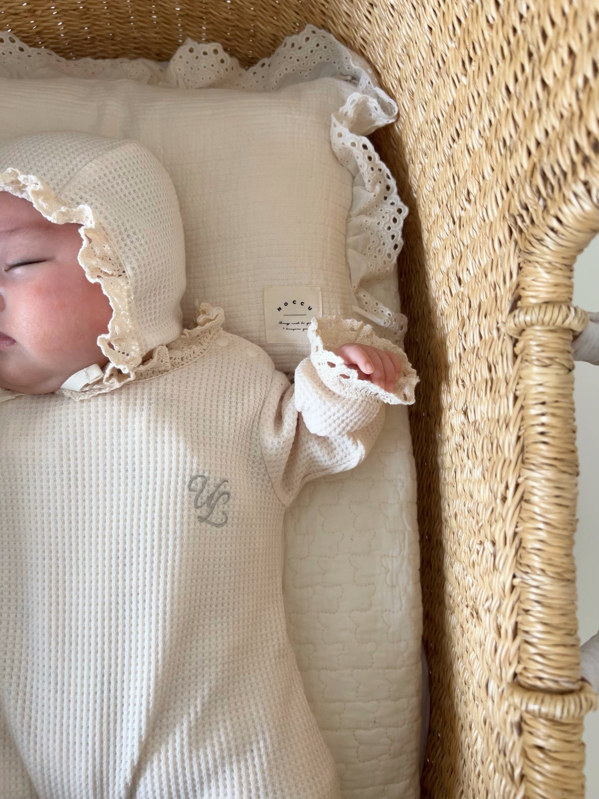 UL ORIGINAL：ニューボーンワッフルロンパースセット