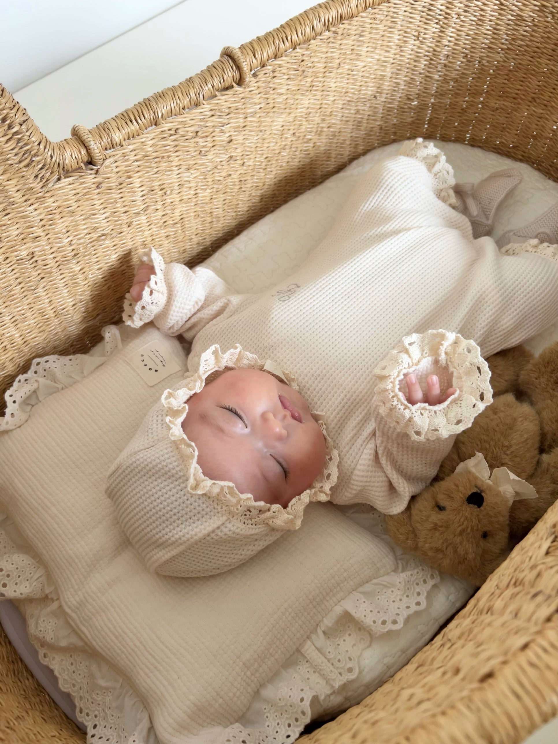 UL ORIGINAL：ニューボーンワッフルロンパースセット