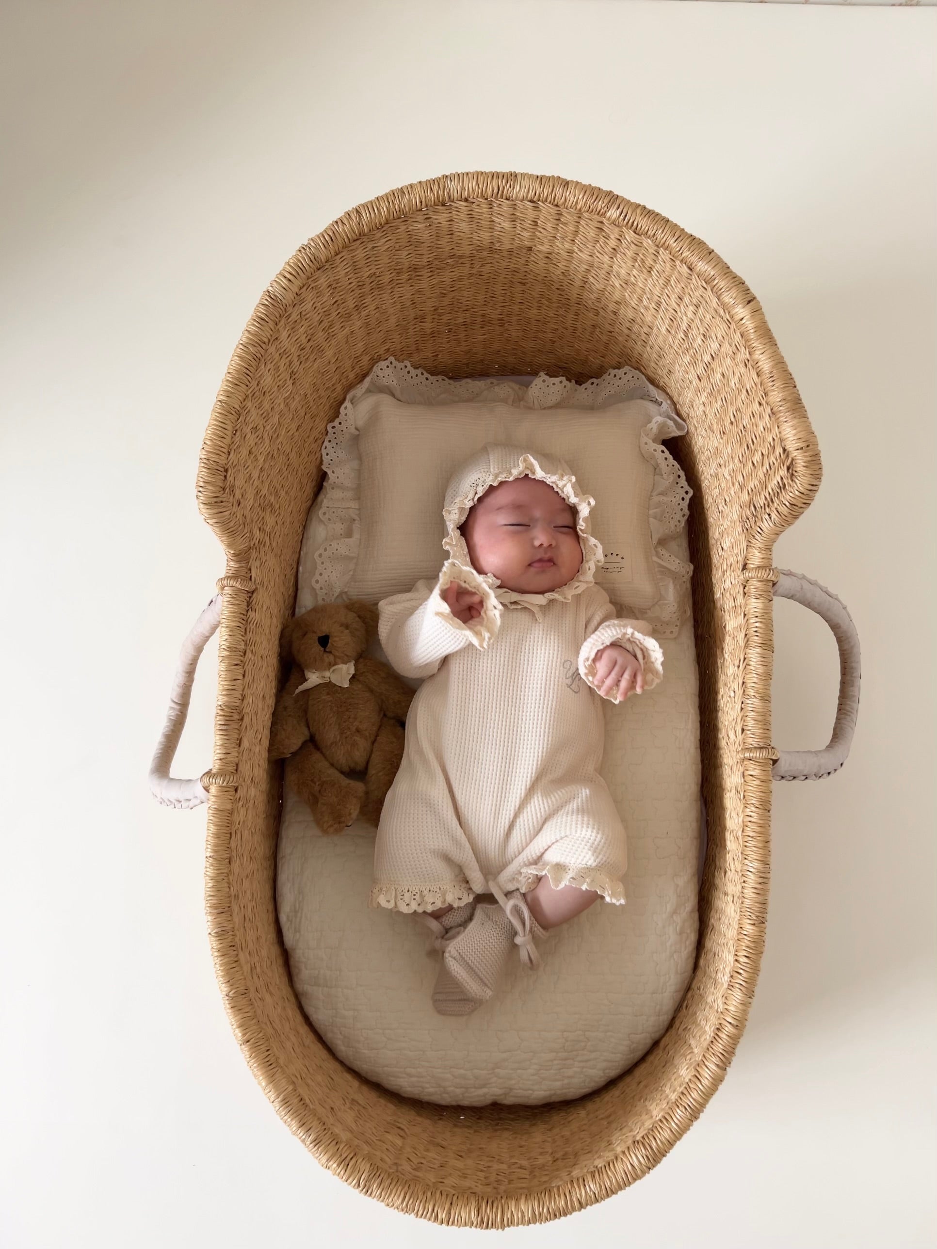 UL ORIGINAL：ニューボーンワッフルロンパースセット