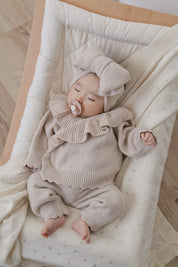 ベビーリボンニットセット