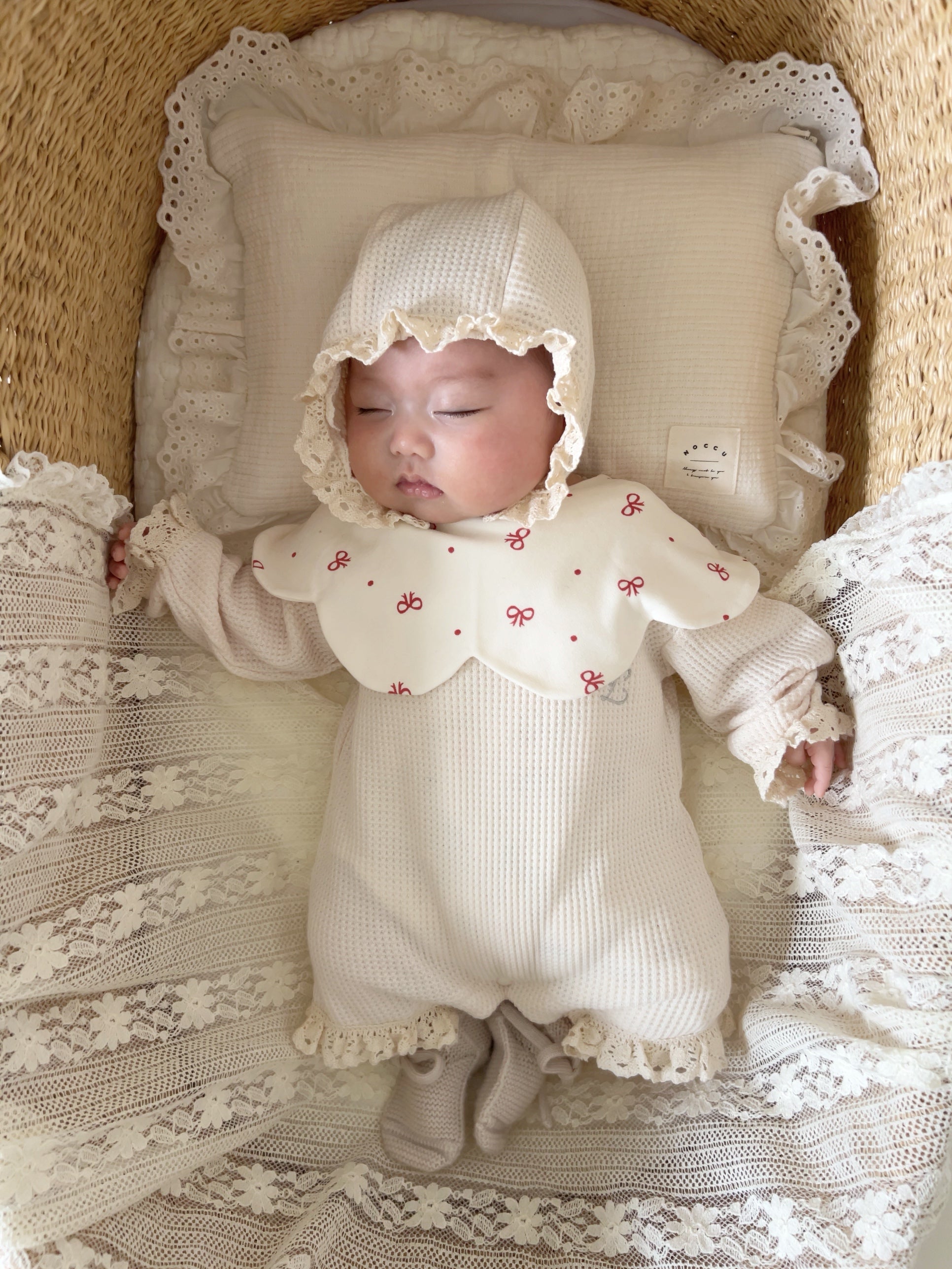 UL ORIGINAL：ニューボーンワッフルロンパースセット