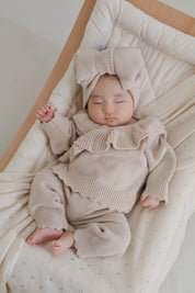 ベビーリボンニットセット