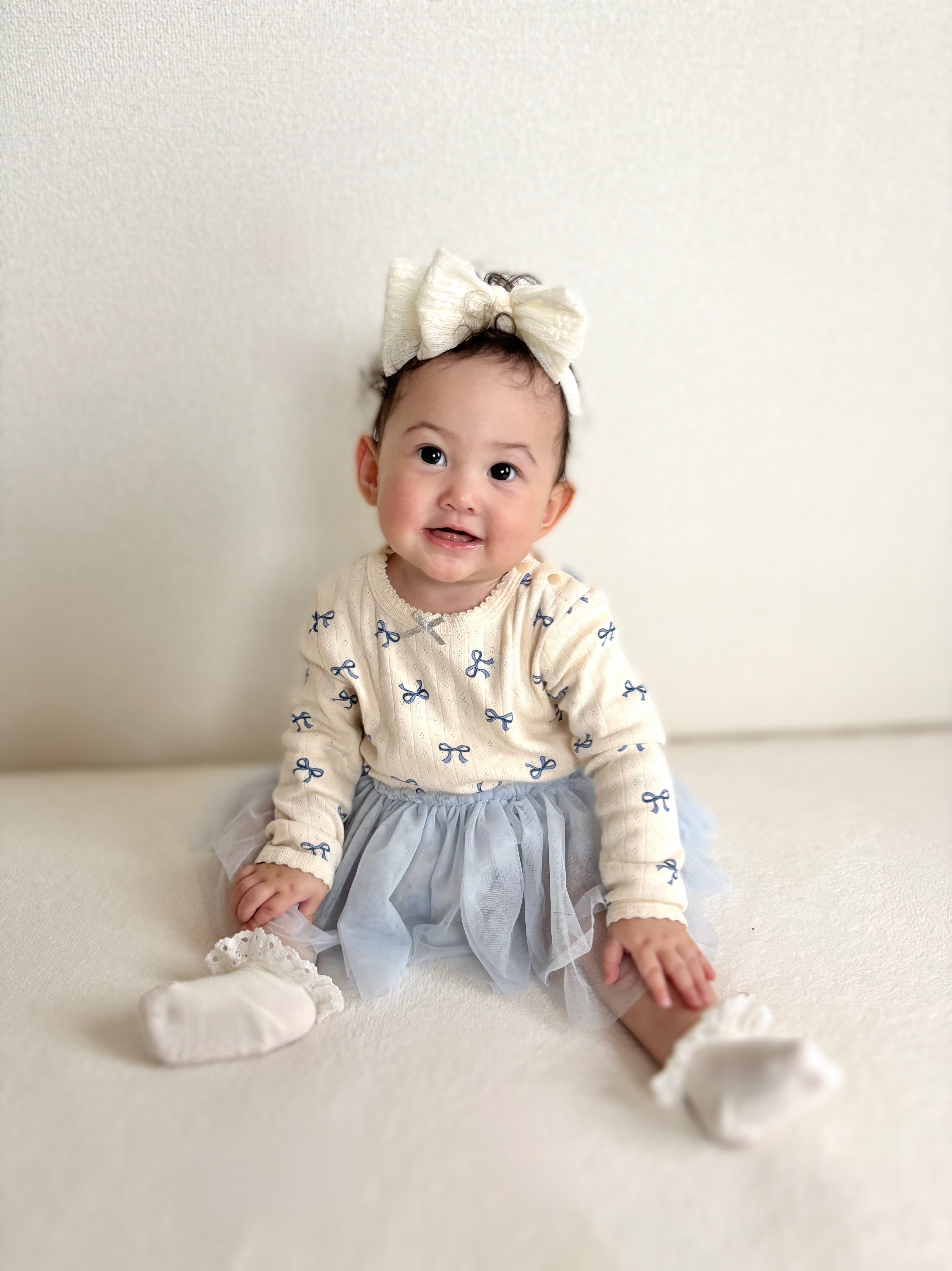 チュールスカートロンパース