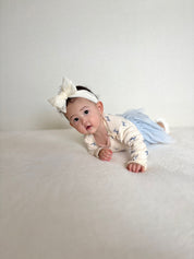 チュールスカートロンパース