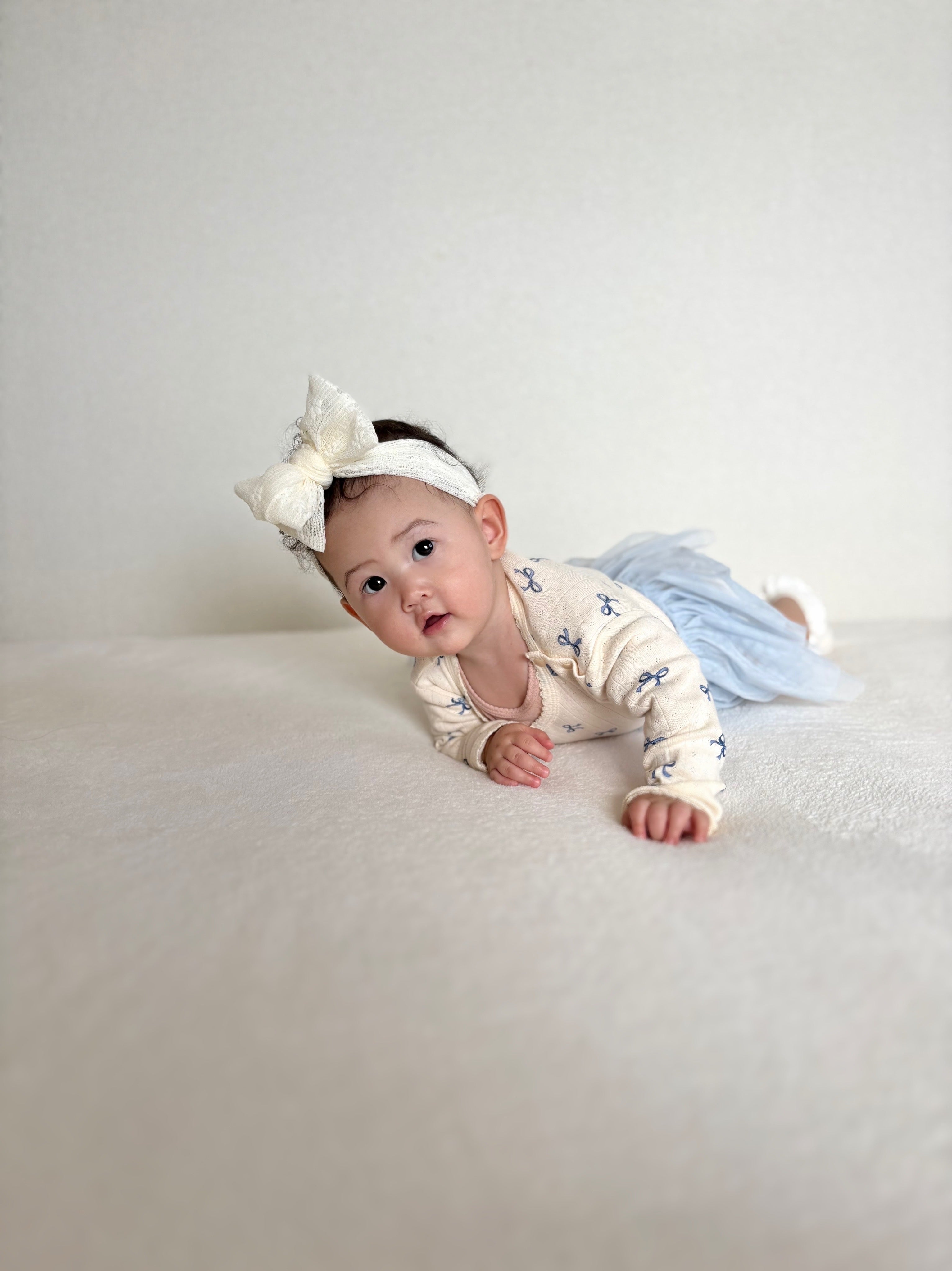 チュールスカートロンパース