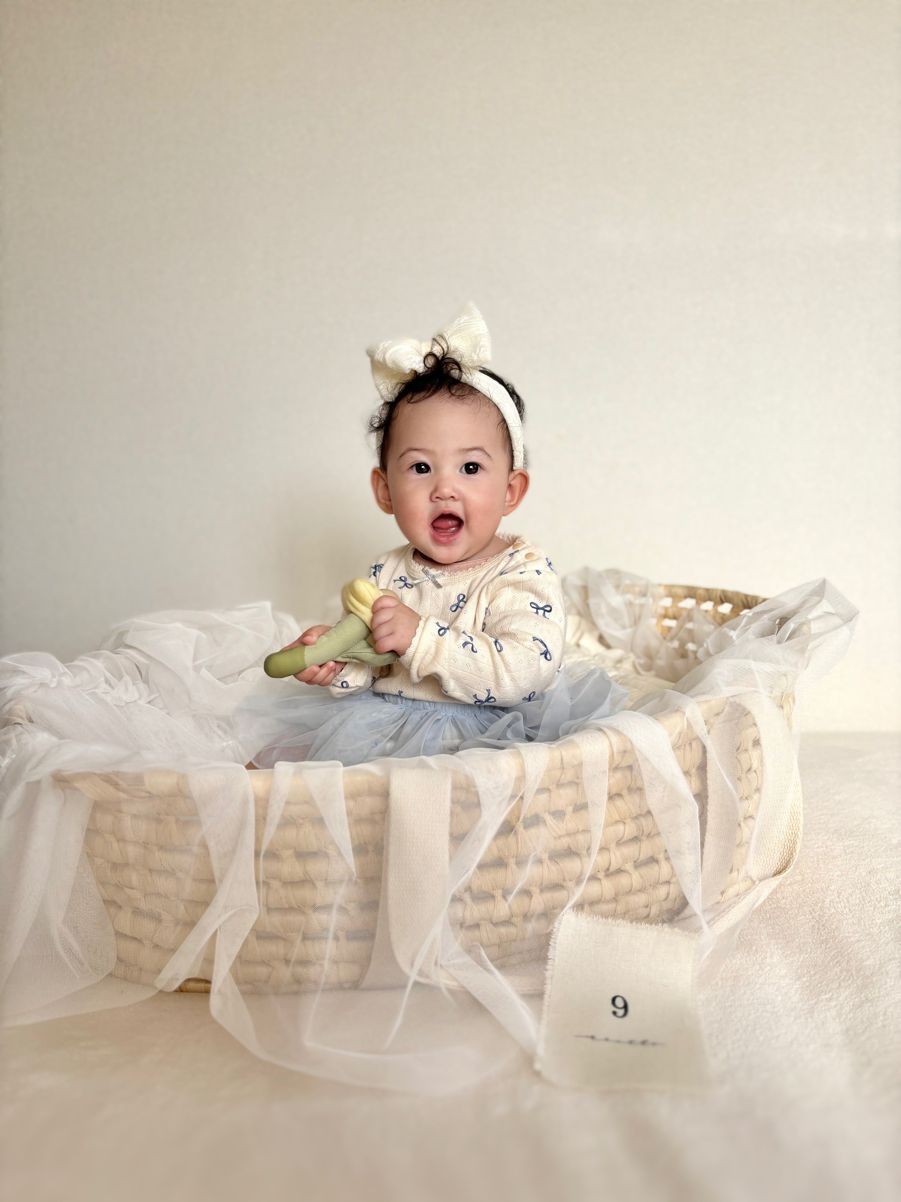 チュールスカートロンパース