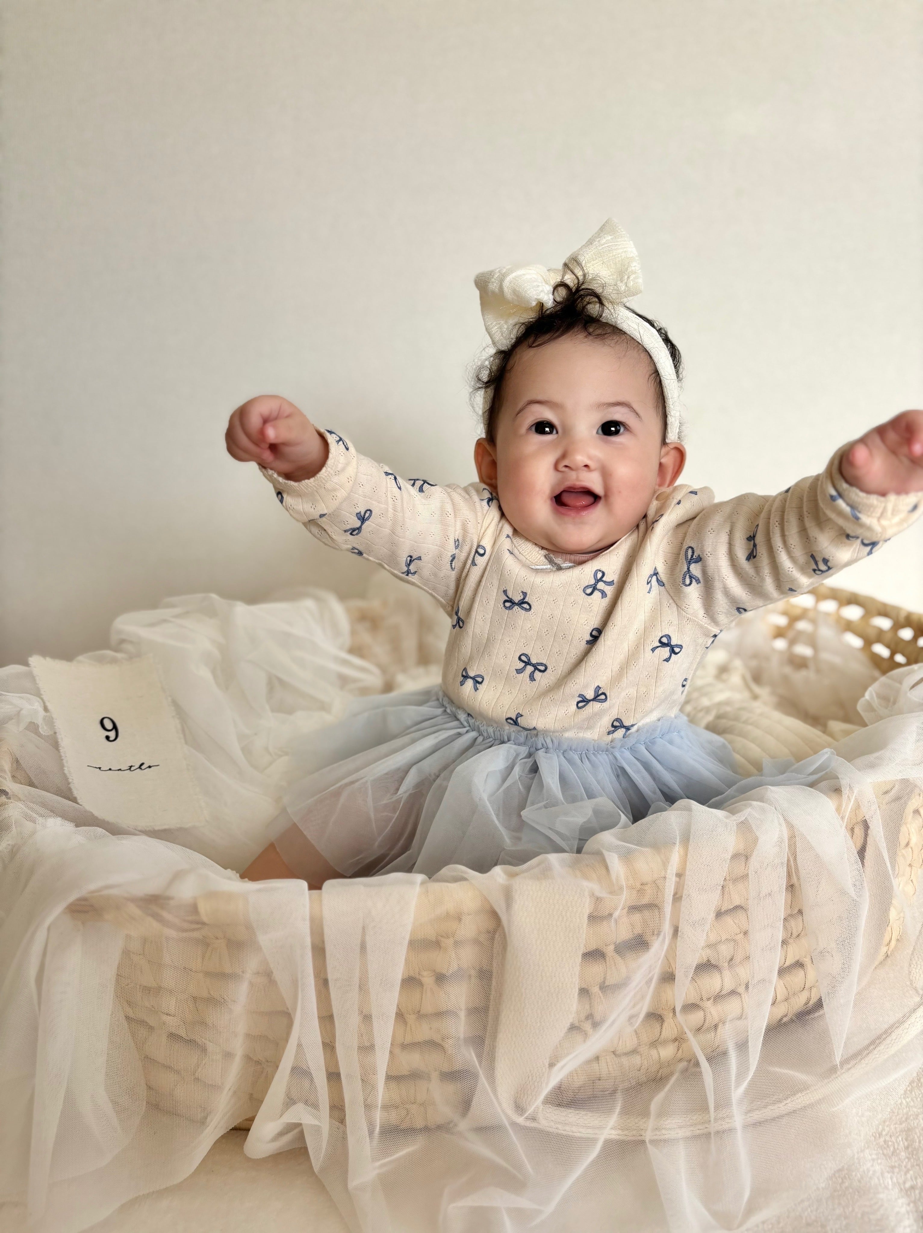 チュールスカートロンパース