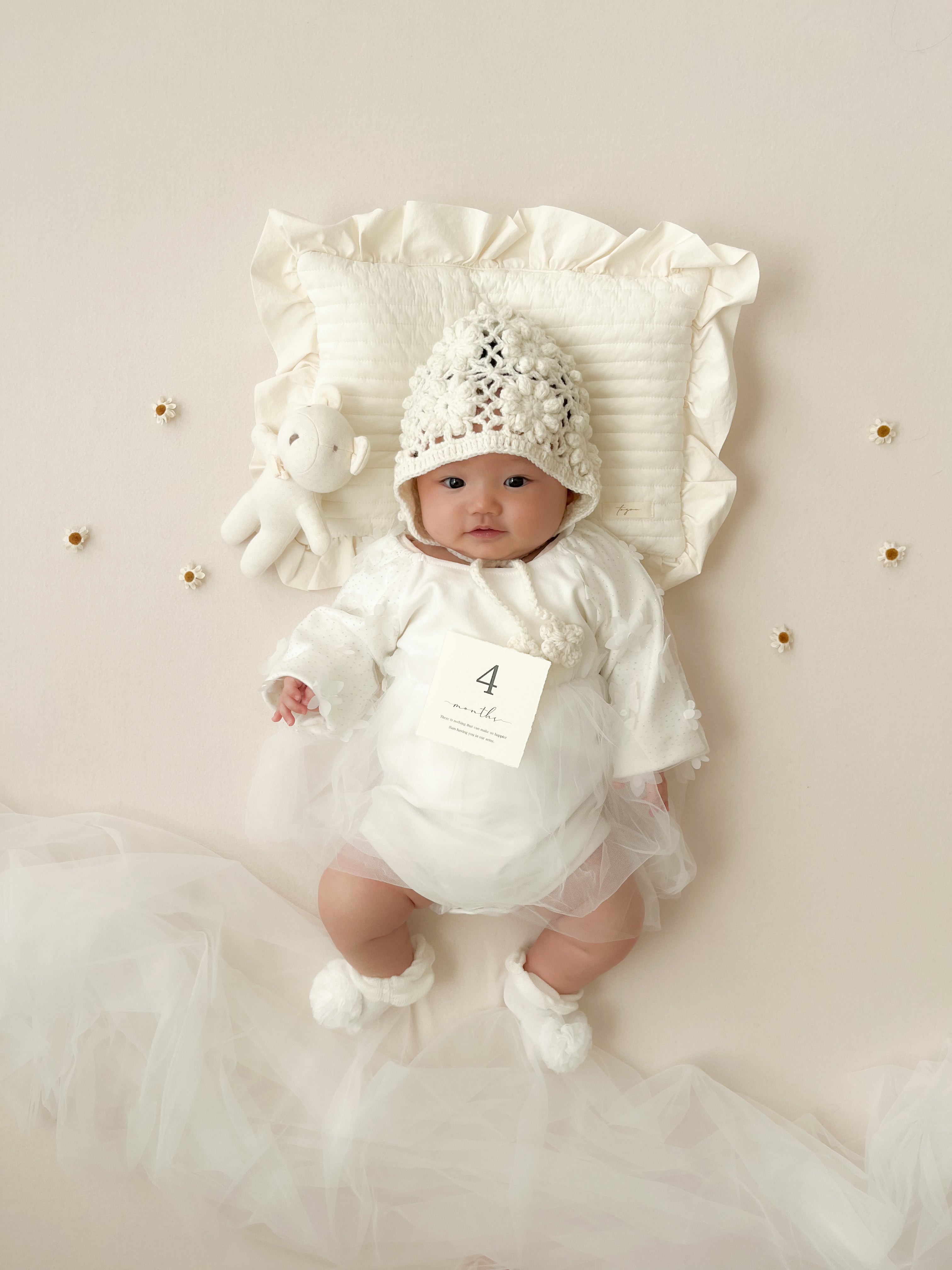 【新作 6日(金) 10:00販売】フラワーチュールドレスロンパース