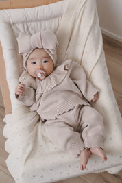 ベビーリボンニットセット