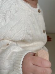 【新作】ケーブル編みカバーオール