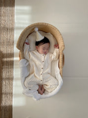 【新作】ケーブル編みカバーオール