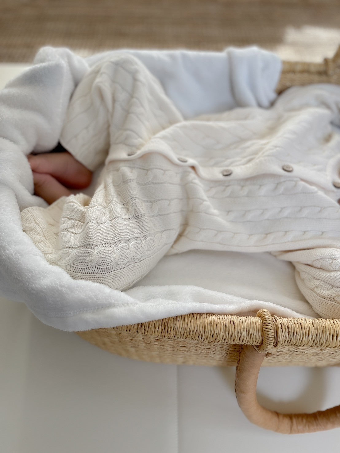 【新作】ケーブル編みカバーオール