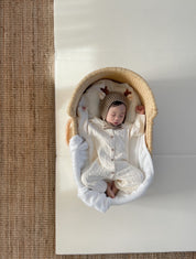 【新作】ケーブル編みカバーオール