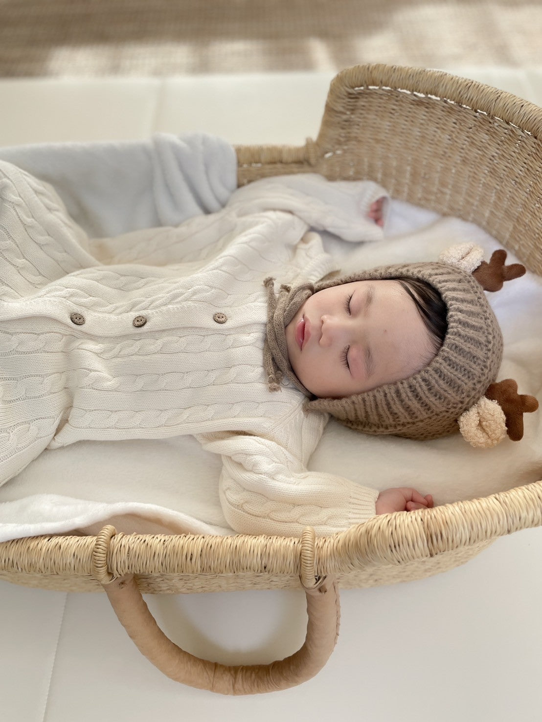 【新作】ケーブル編みカバーオール