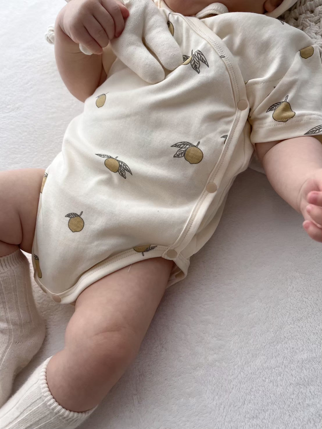 【早割新作 ｜週末限定5%OFF 】半袖コットンロンパース