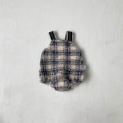 チェックボア ベビーサロペットブルマ