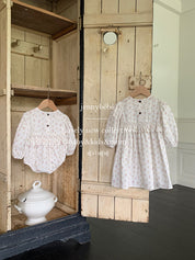 【新作20日(金) 10:00販売】プティフルール フリルロンパース｜ワンピース