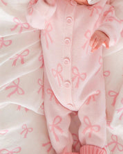 リボンニットカバーオール