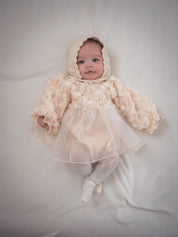 フローラルレースベビードレス