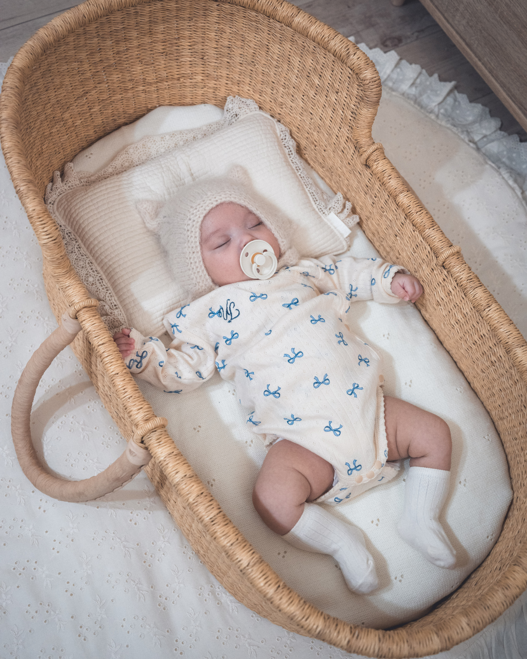 【新作】UL ORIGINAL：リボンロンパース(長袖)