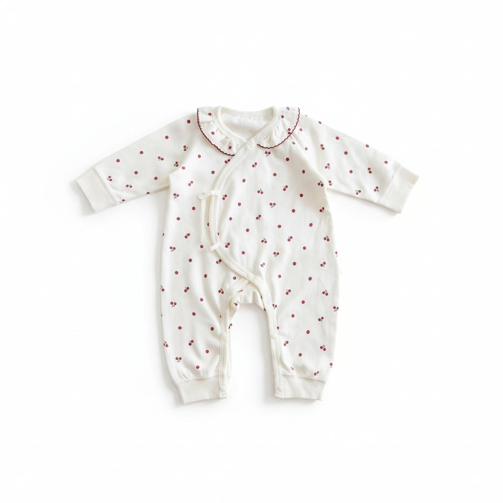 コットン ベビーコンビロンパース