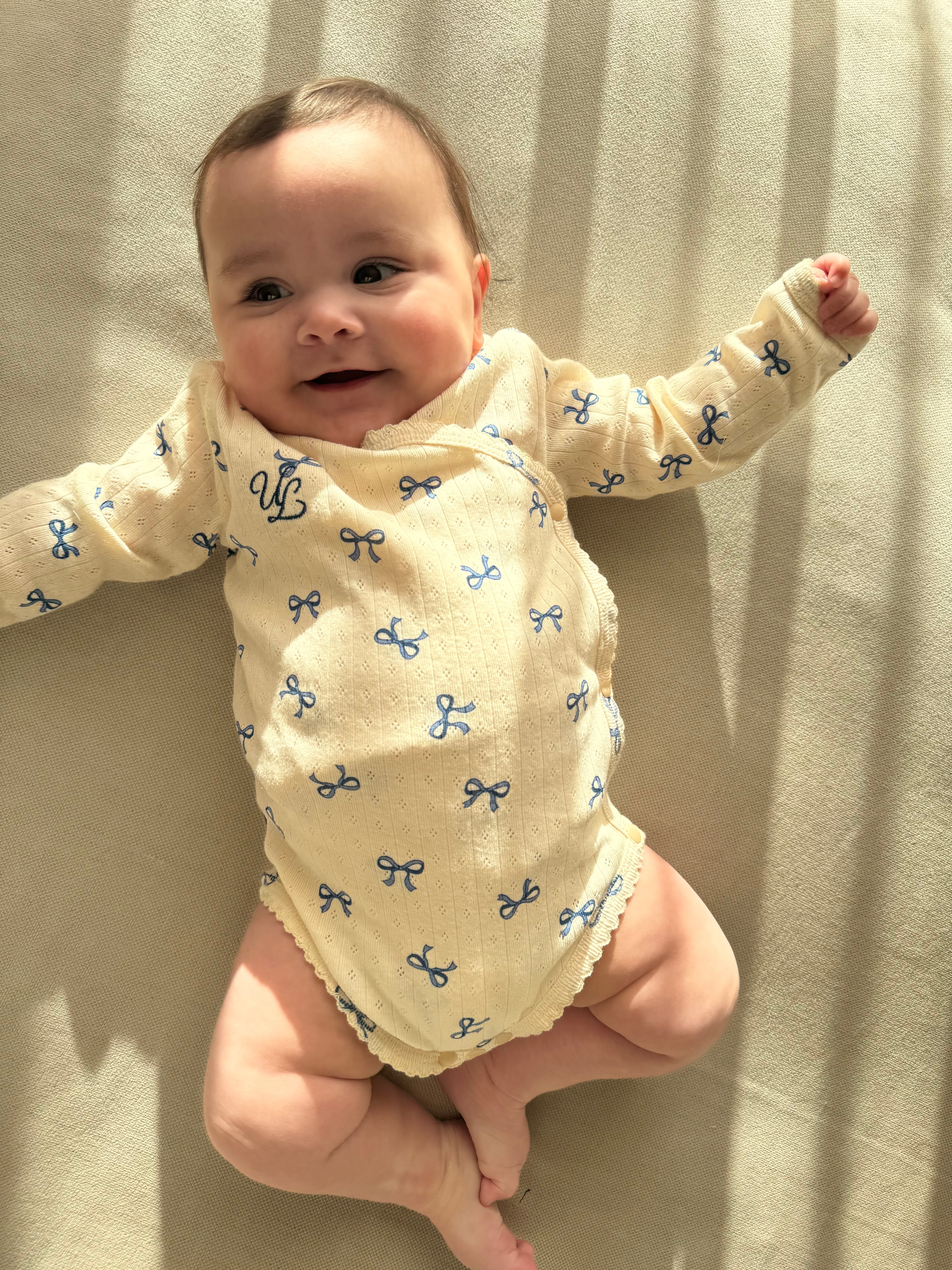 UL ORIGINAL：リボンロンパース(長袖)