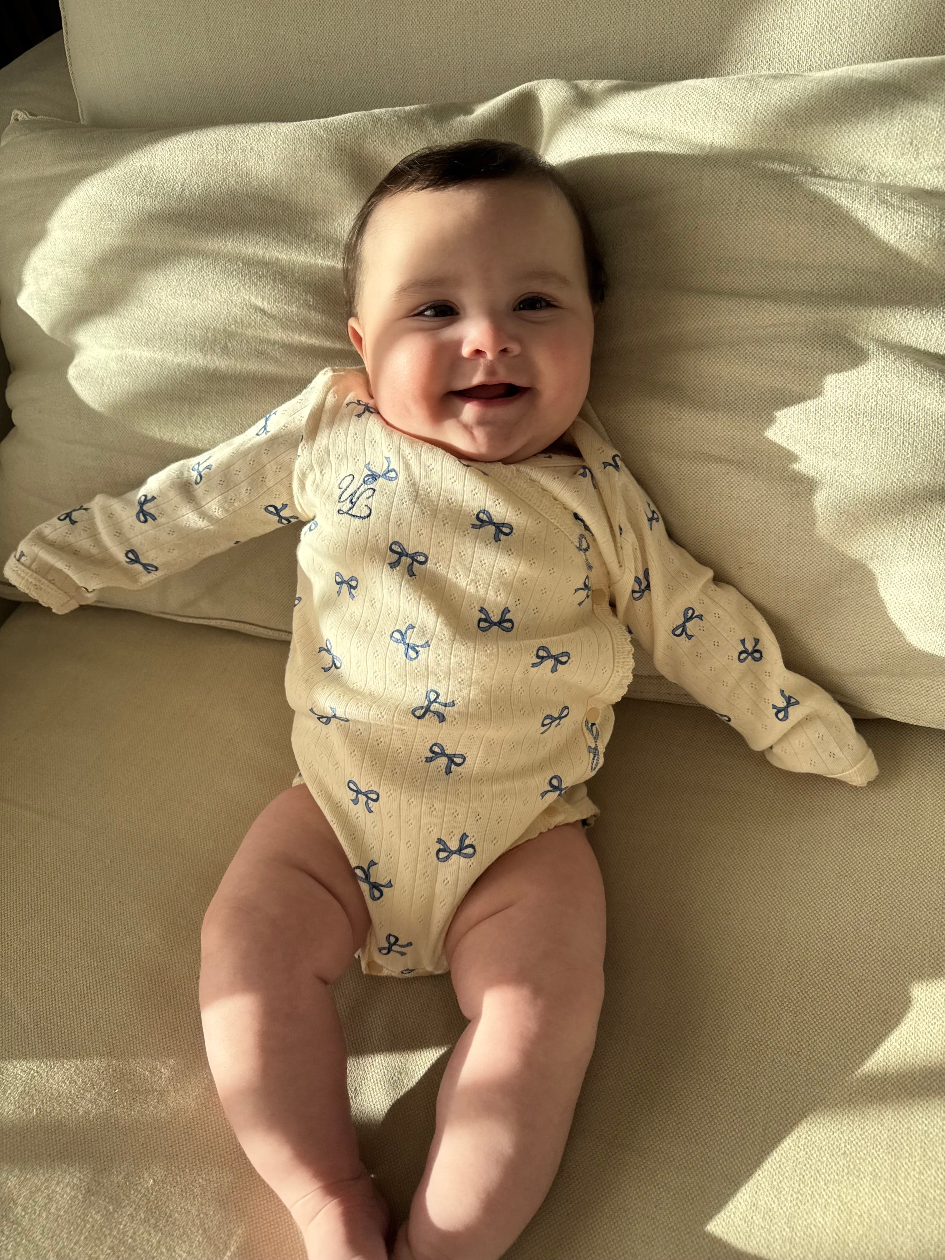 UL ORIGINAL：リボンロンパース(長袖)