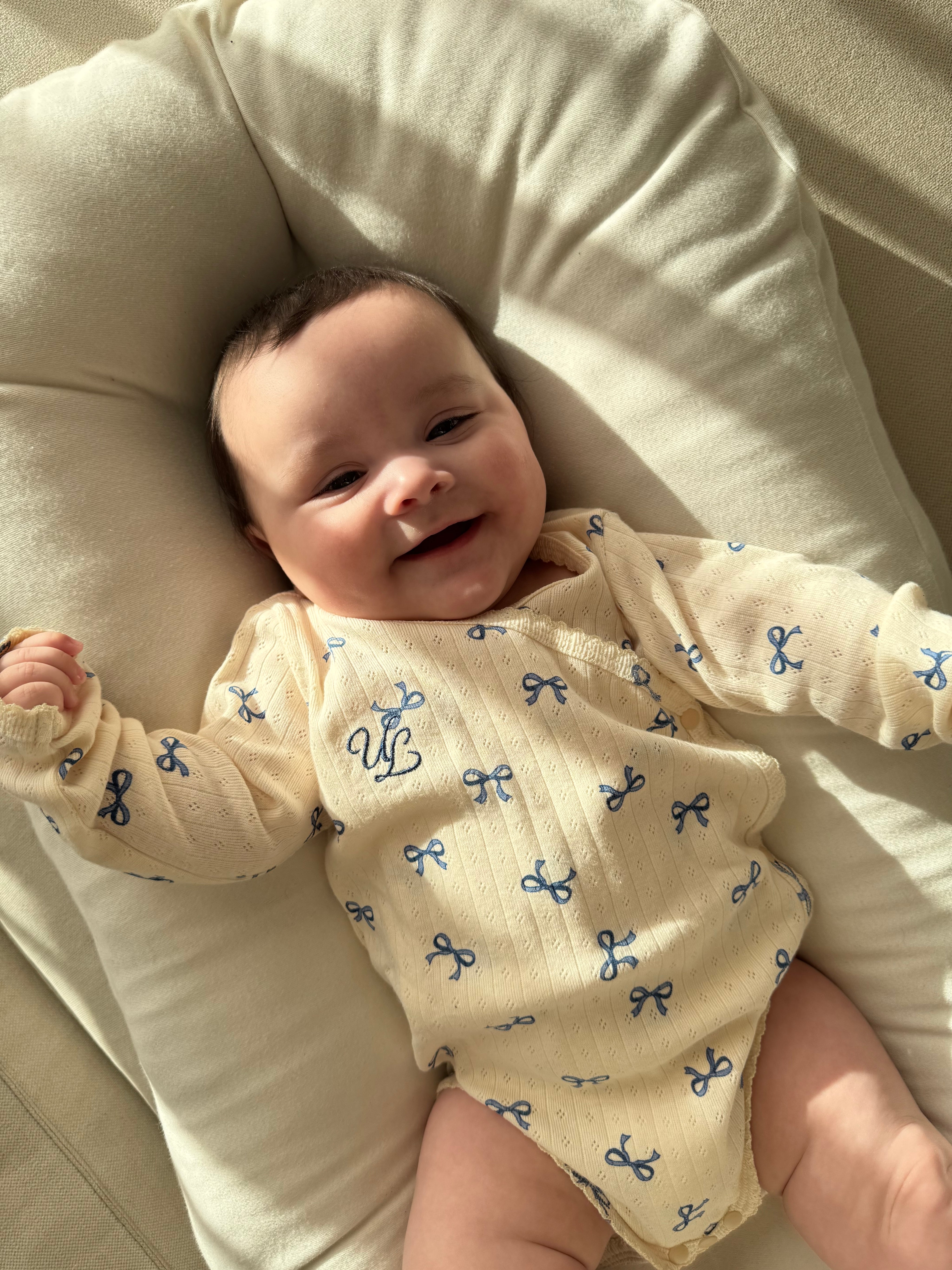 UL ORIGINAL：リボンロンパース(長袖)