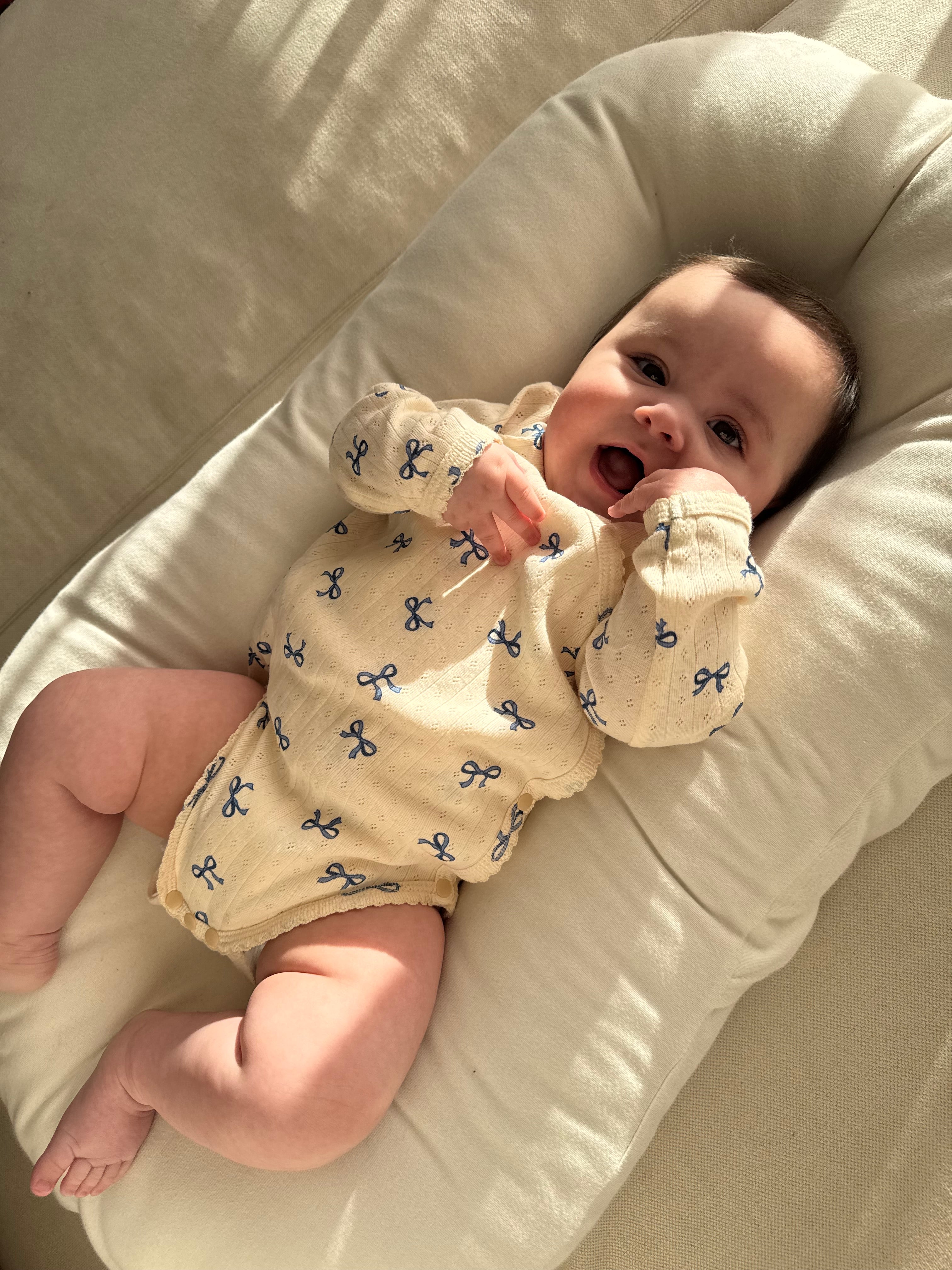 UL ORIGINAL：リボンロンパース(長袖)