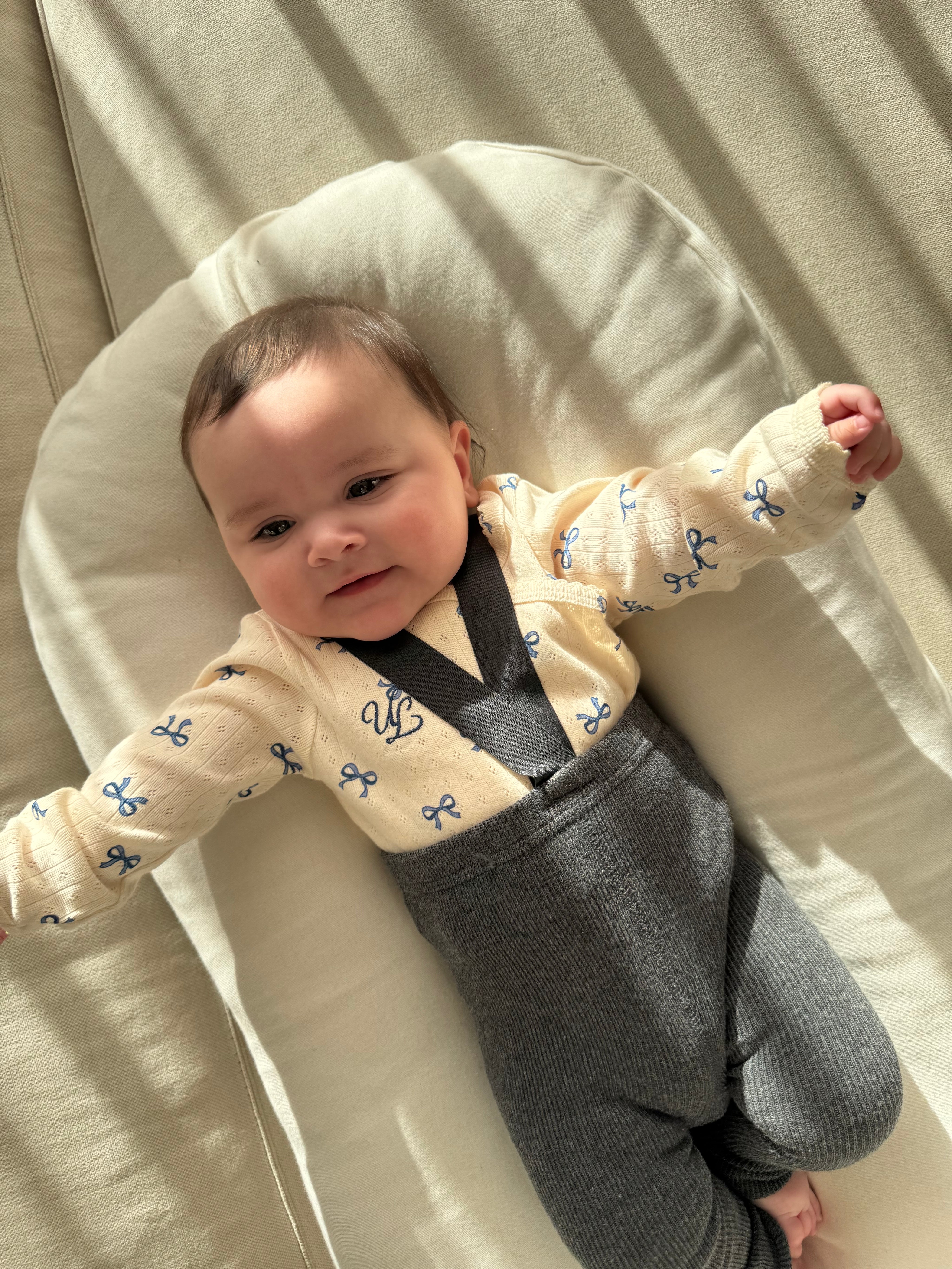 UL ORIGINAL：リボンロンパース(長袖)