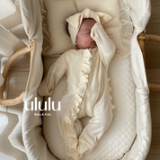new born frill coverall