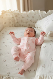 リボンニットカバーオール