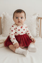 チュールスカートロンパース