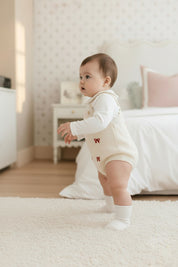 プティリボン ニットカーディガン / ロンパース