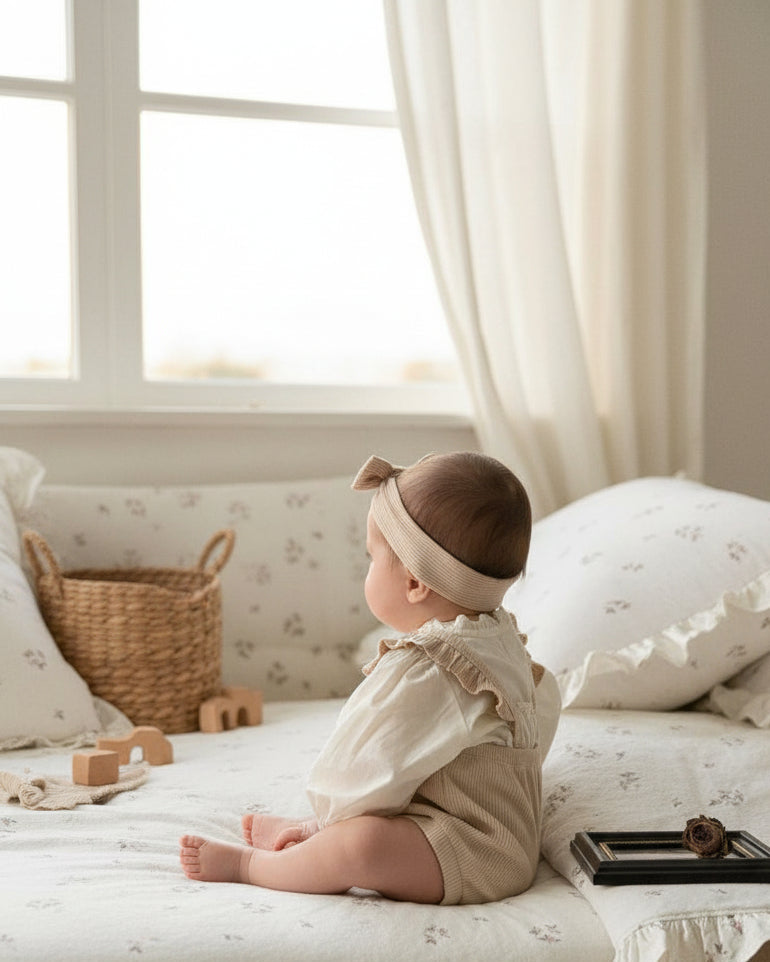 フリルストラップロンパース