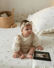 フリルストラップロンパース